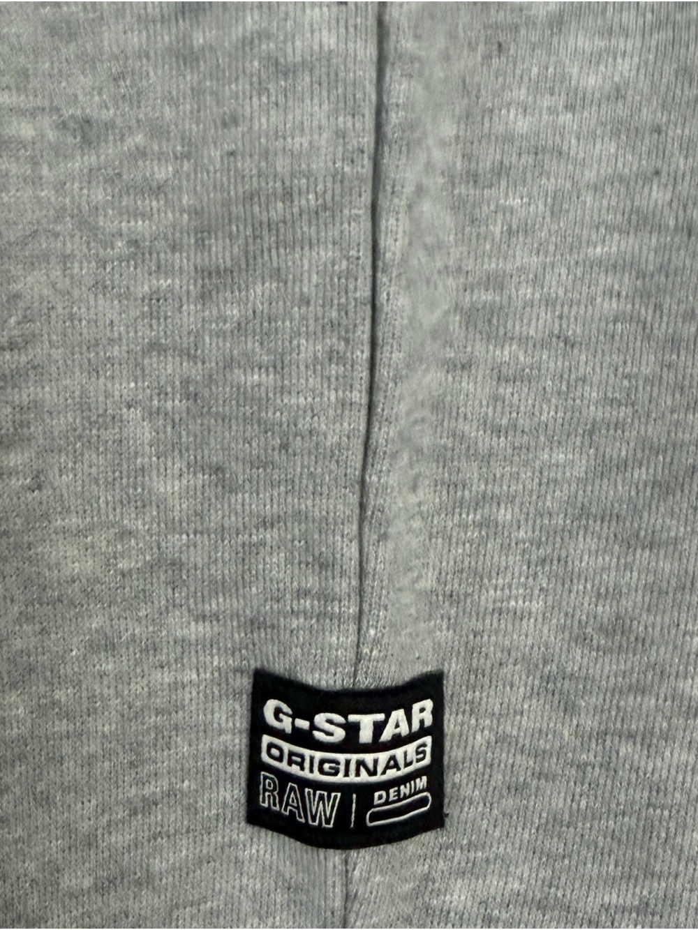 G-Star Light Heather Gray Logo Pullover Hoodie w- Red Logo Medium.  NWT - Picture 5 of 10